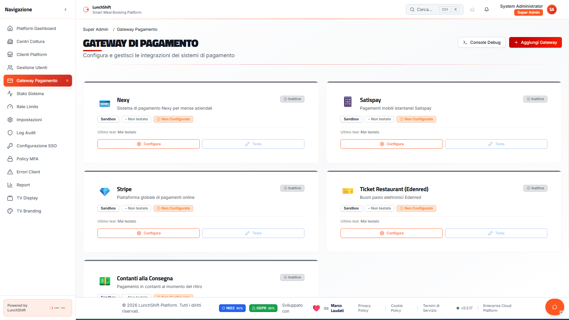 7 Modi per Pagare, Una Piattaforma